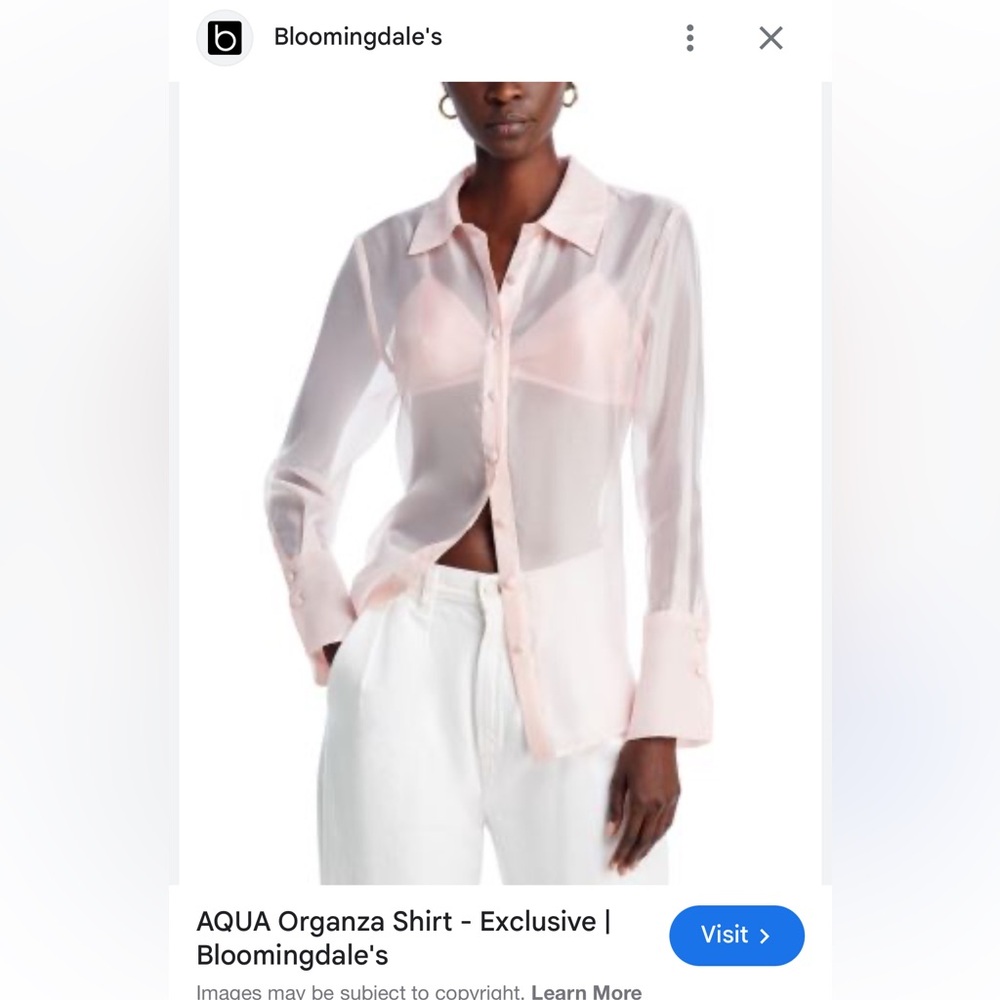 Aqua Soft Pink Blouse